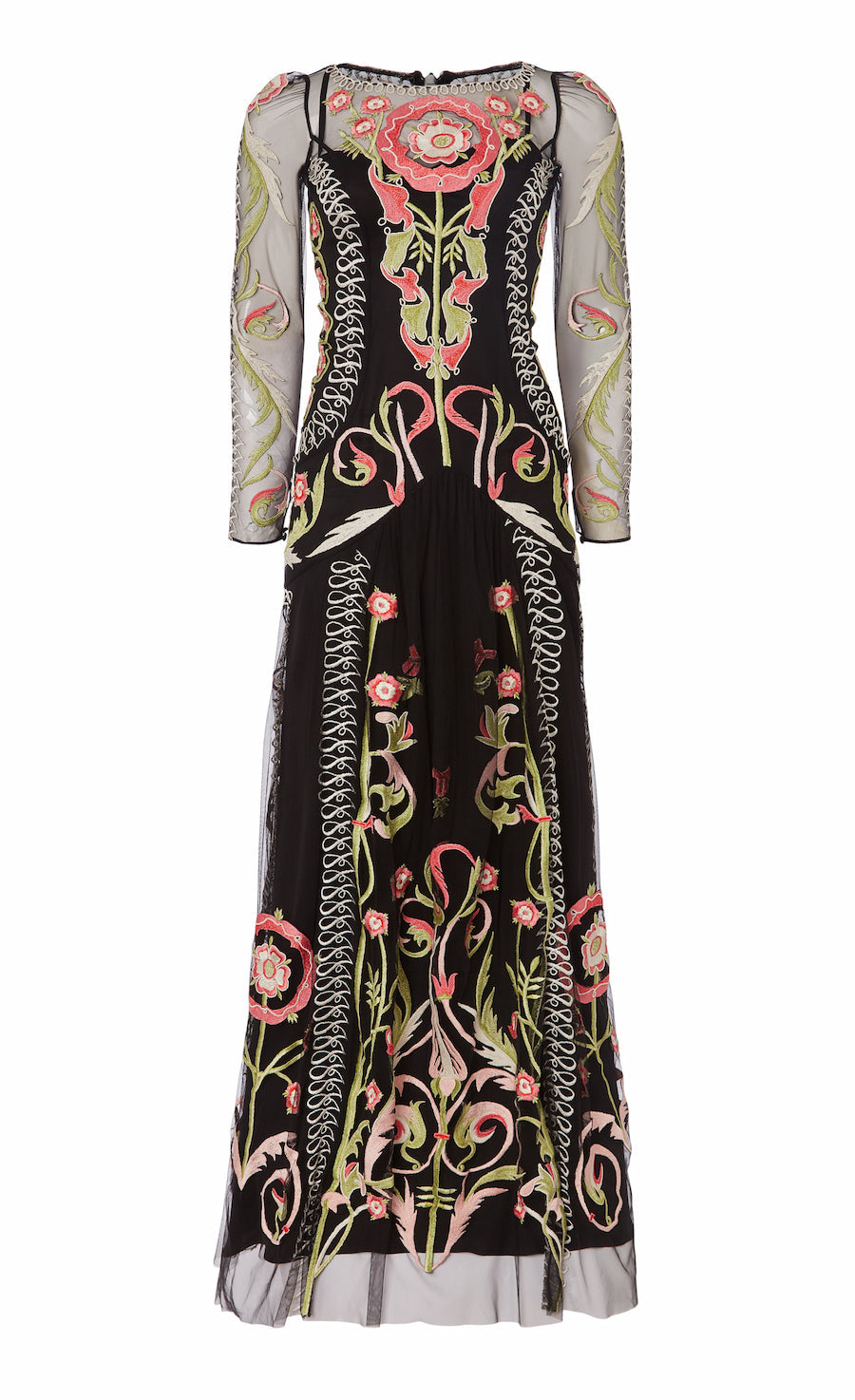 Alessia Sleeved Dress - Black