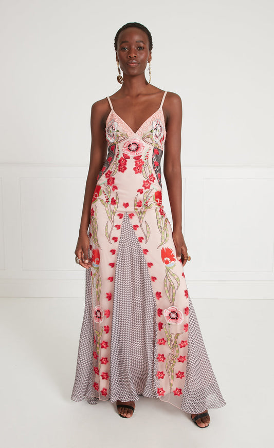 Remi Strappy Dress - Blush