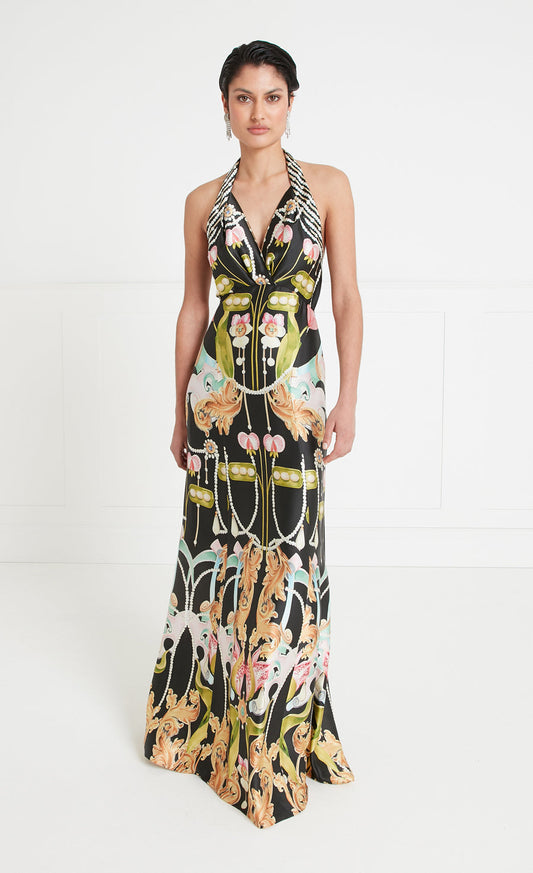 Akira Halterneck Dress - Black