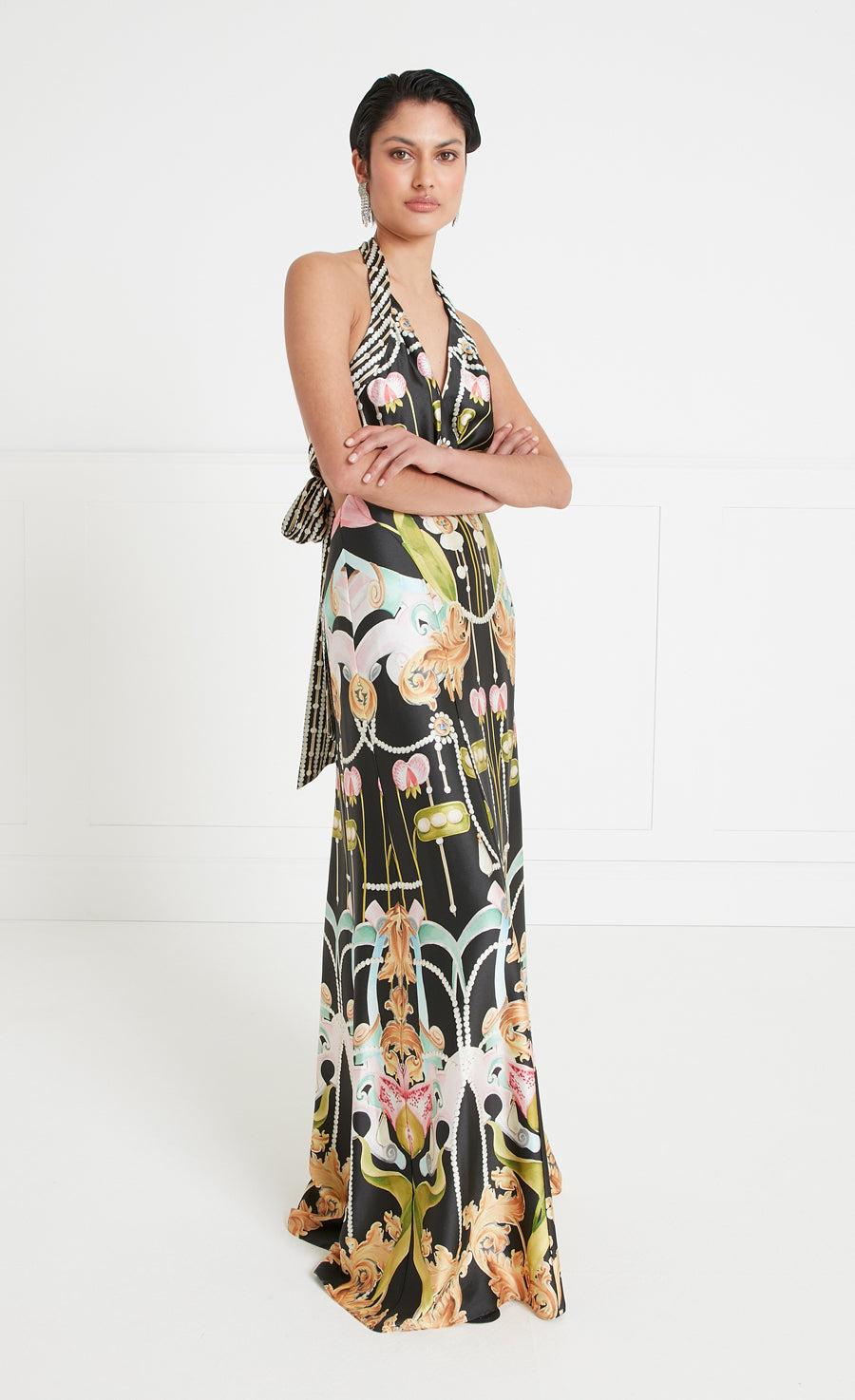 Akira Halterneck Dress - Black