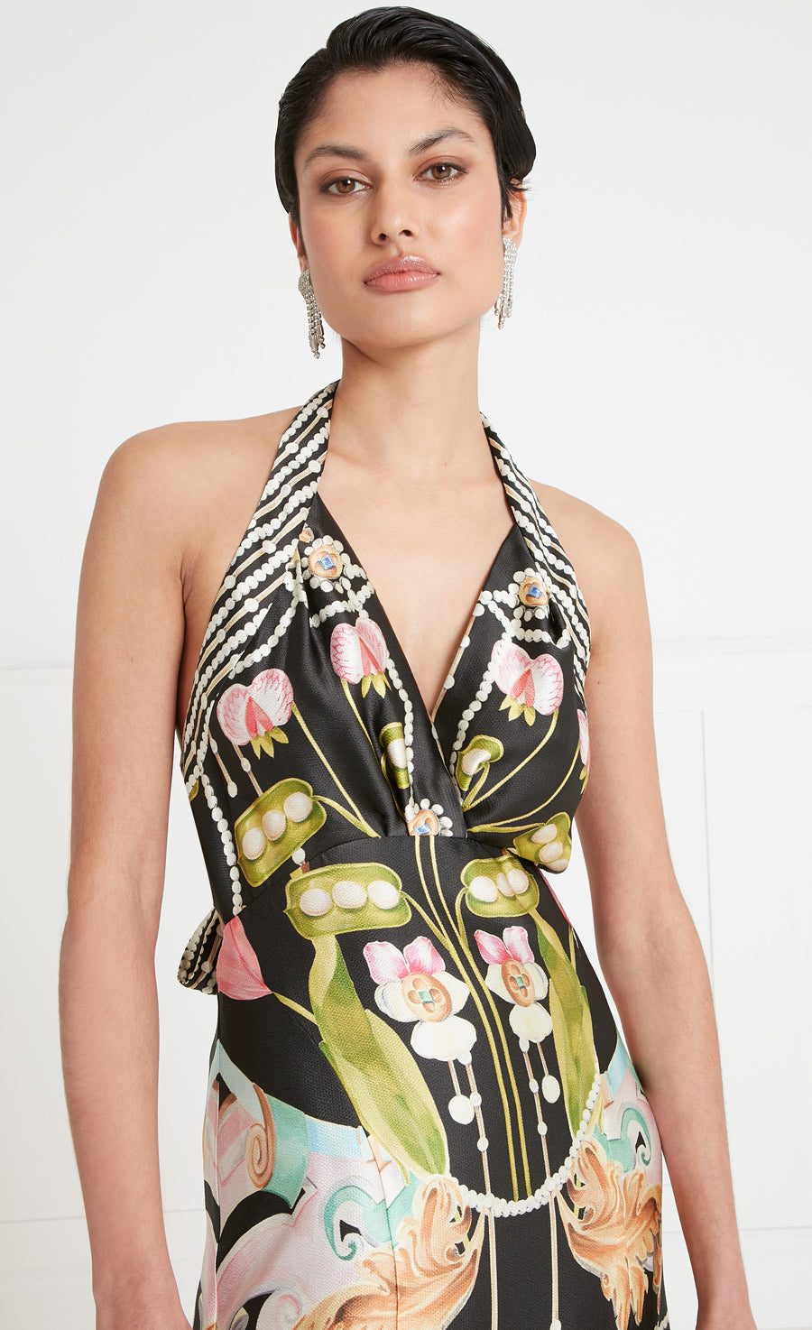 Akira Halterneck Dress - Black